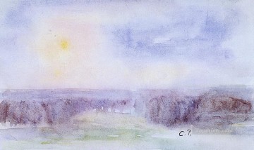  Camille Canvas - landscape at eragny Camille Pissarro